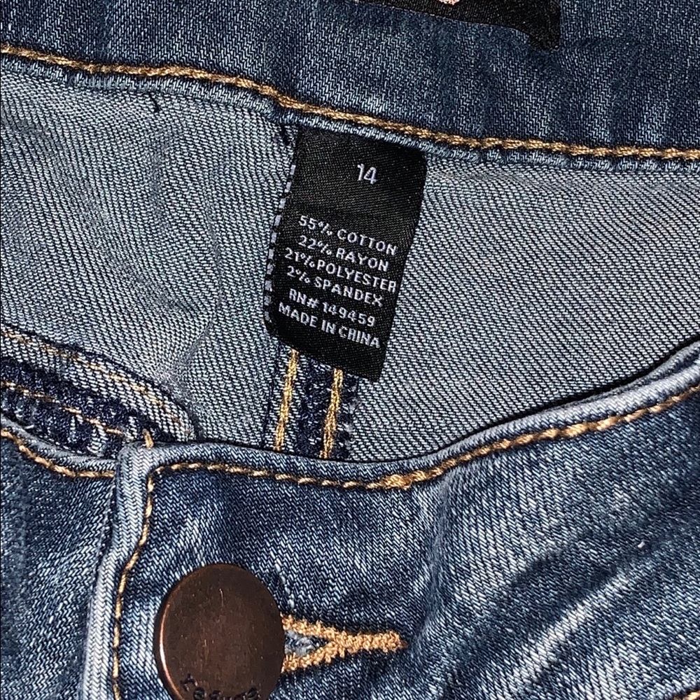 Charlotte Russe refuge distressed boyfriend jeans